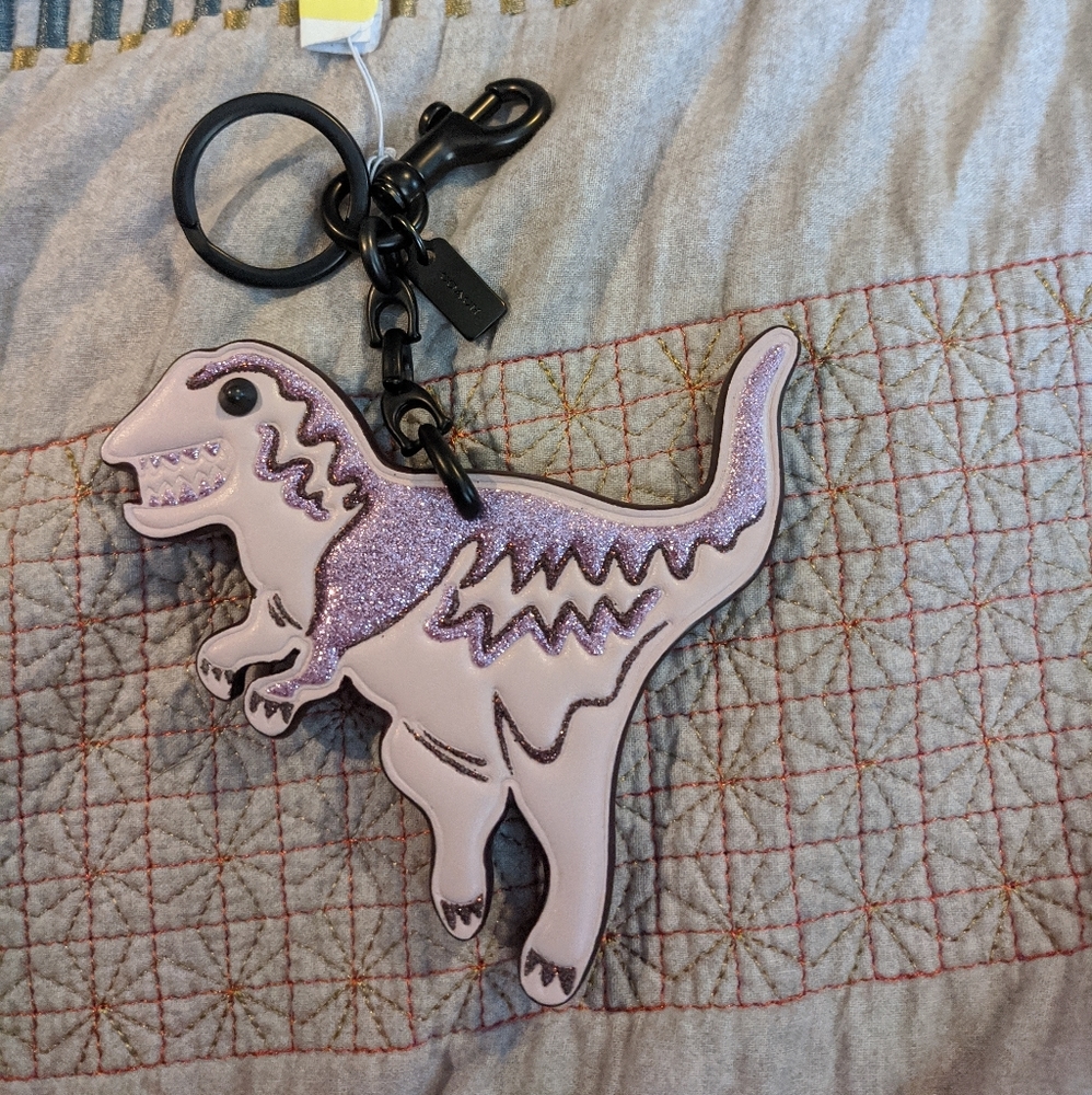 Coach Dinosaur Keychain